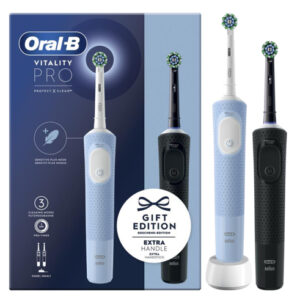 Oral-B Vitality Pro Duo Adulto Spazzolino rotante-oscillante Nero