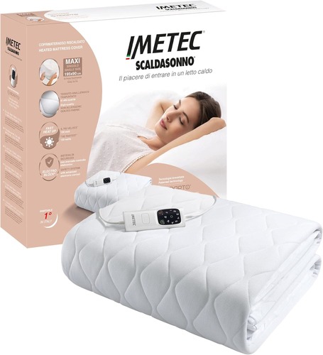 Imetec 16728 Scaldasonno Adapto maxi coprimaterasso singolo 195x90 cm