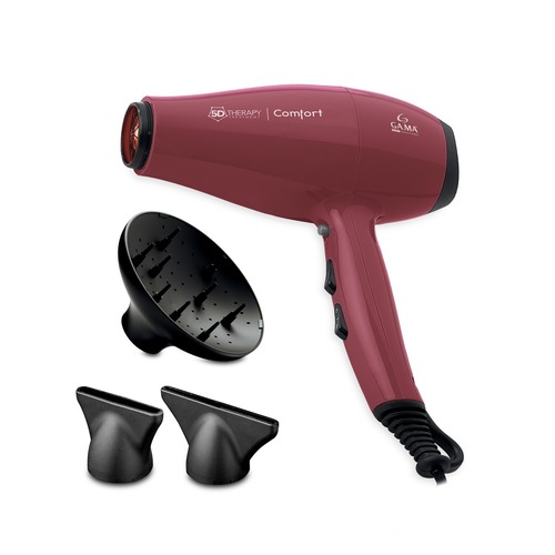 GA.MA 5D Therapy Comfort Halogen asciuga capelli 2200 W Rosso