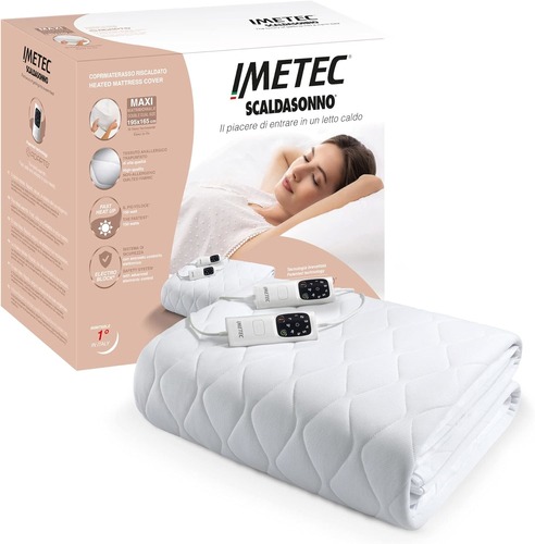 Imetec 16729 Scaldasonno Adapto maxi coprimaterasso matrimoniale 195x165 cm