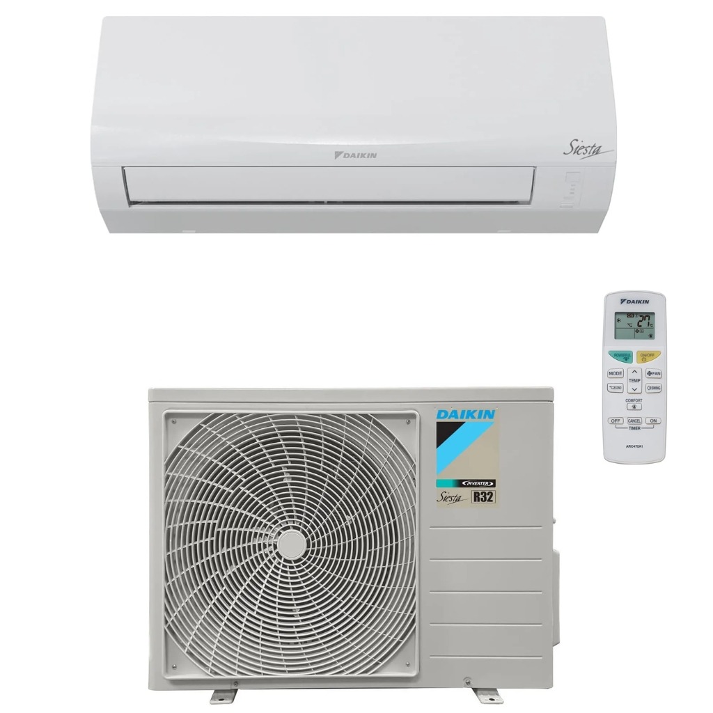 Daikin ATXF50A + ARXF50A Siesta Climatizzatore 18000 Btu Inverter Monosplit Condizionatore con Pompa di Calore Classe A+++A++ (Unità Interna + Unità Esterna)