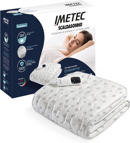 Imetec 16633 Scaldasonno Adapto piazza e mezza 150 x 120 cm Basso consumo