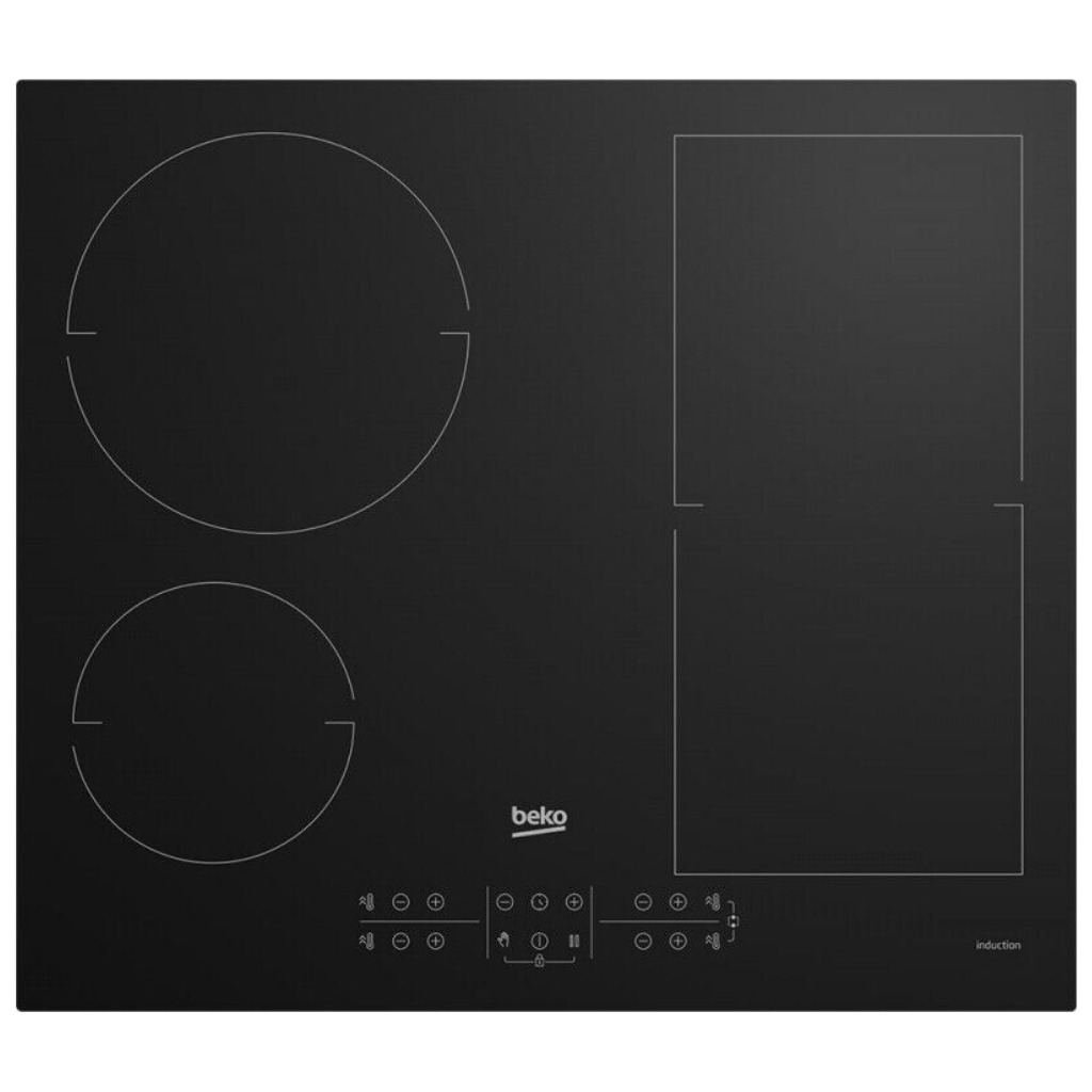 Beko HII64210FMTR Piano Cottura a induzione Nero Da incasso 60 cm 4 Fornello(i)