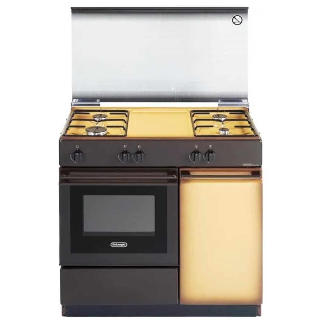 De'longhi SGK 854 N Cucina a Gas 4 Fuochi Forno a Gas 86x50 Cm con Coperchio colore Coppertone