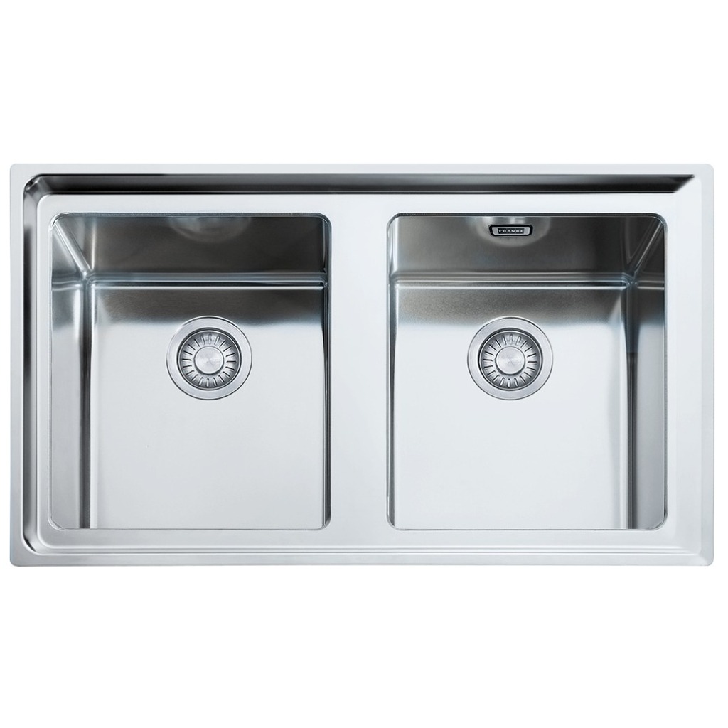 Franke NPX 620 Neptune Plus Lavello 2 vasche incasso 86 x 51 - inox satinato