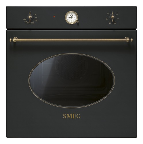 Smeg SF800AO Serie Coloniale Forno Elettrico da Incasso Ventilato Multifunzione con Grill 70 Litri 60 cm Classe A colore Antracite