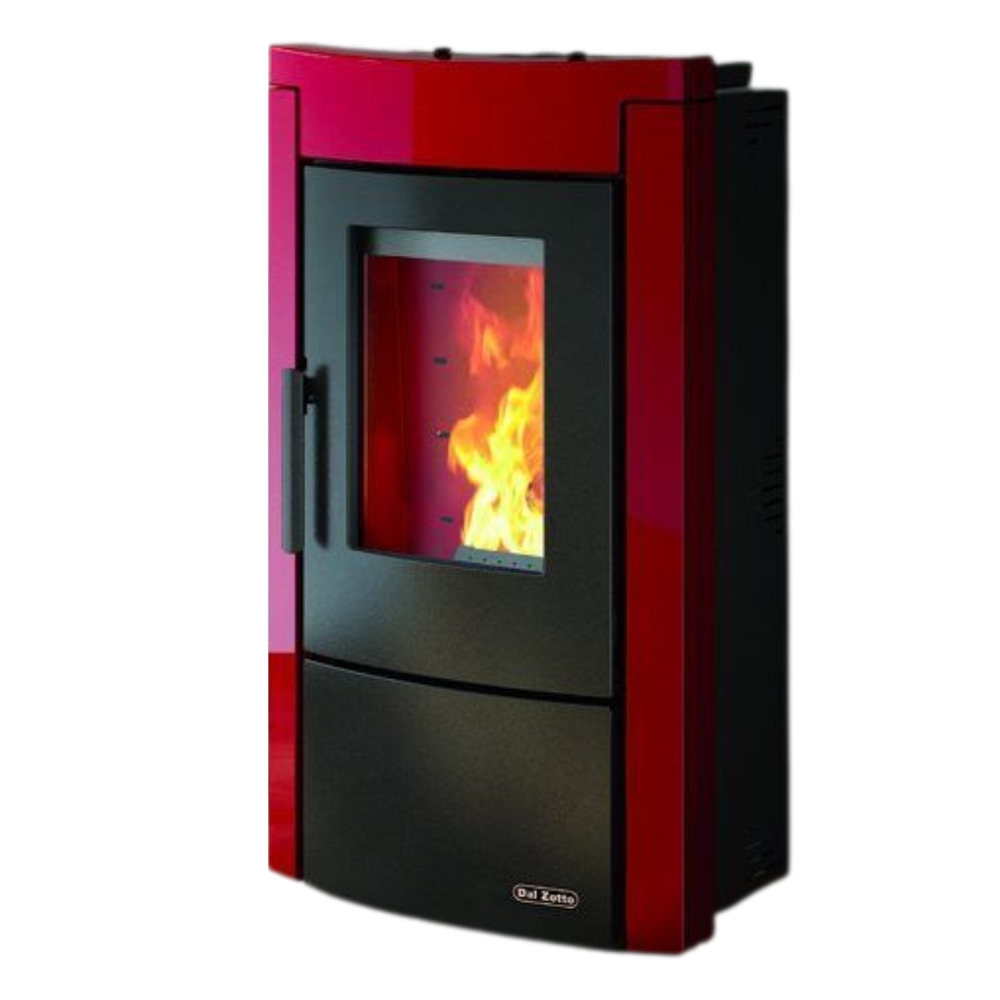 Dal Zotto Wanna Termostufa a Pellet Idro 12 kW 20 Kg 344 m3 Bordeaux