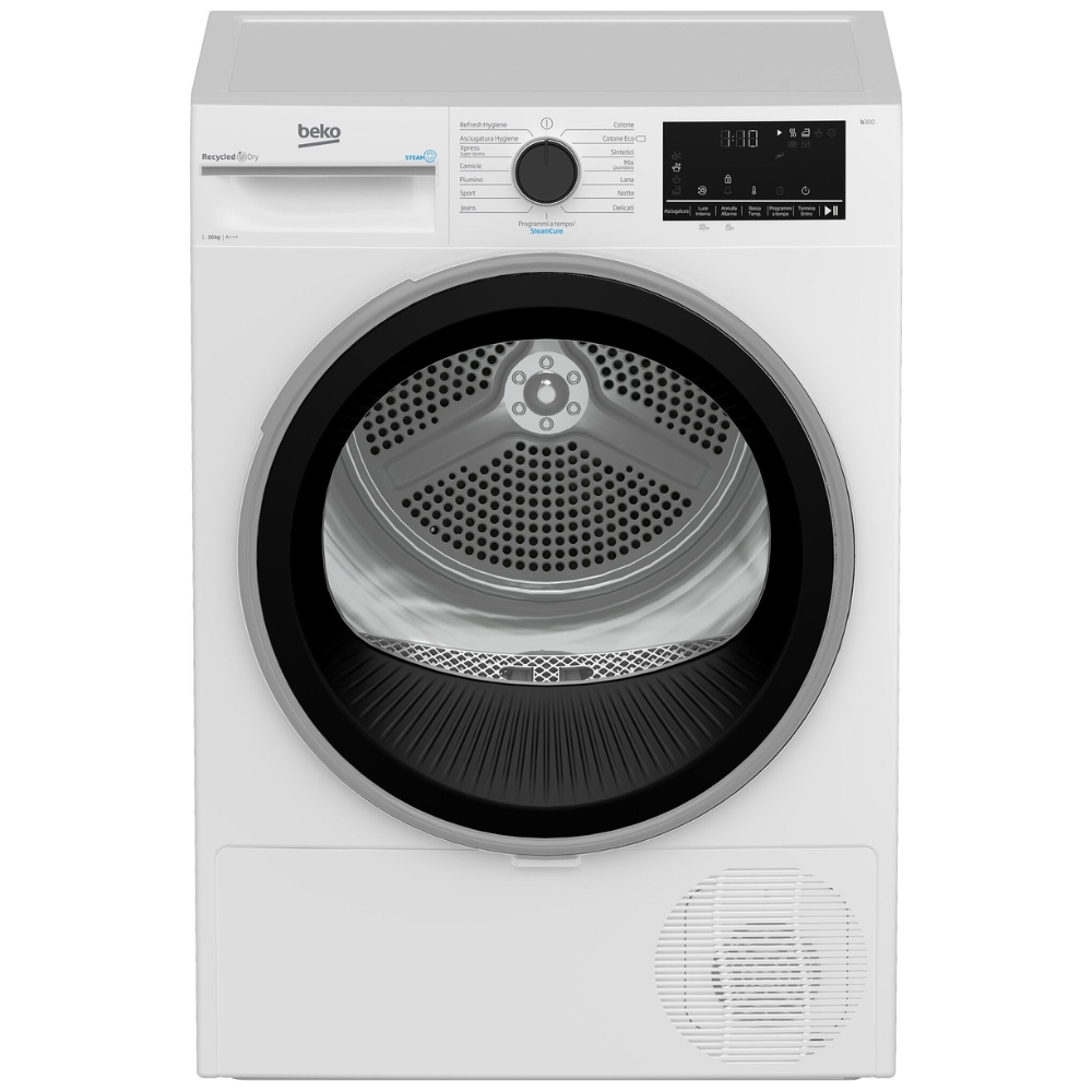 Beko BT3103IS Asciugatrice 10 Kg a Pompa di calore Inverter Funzione vapore OptiSense Bianco Beyond Classe A+++